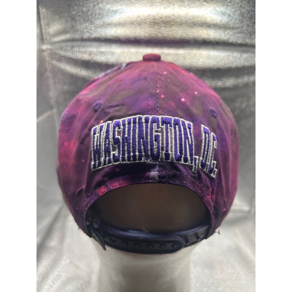 City Hunter Washington DC Galaxy Snapback Hat Purple‎ Pink Space Print Flat Bill